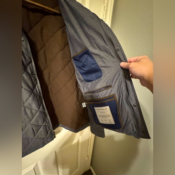 Peter Millar Norfolk Bomber Jacket, Medium Gray, XL, Like New - Picture 5 of 11